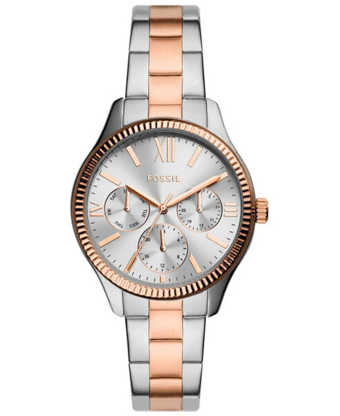 Часы и аксессуары Fossil Женские наручные часы Rye Multifunction Silver-Tone Alloy, 36мм