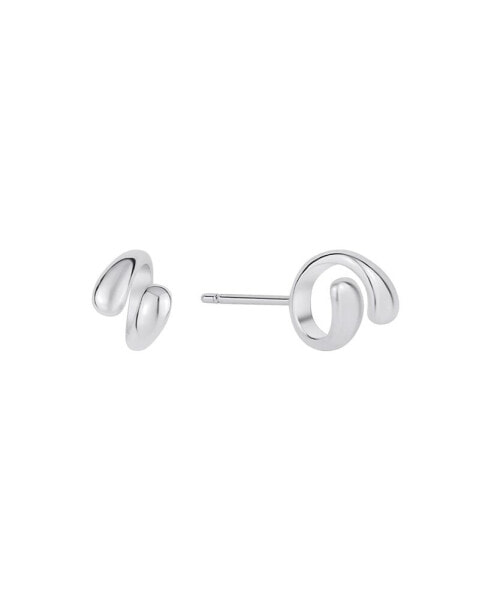 Silver Plated Ear bud Holder Earring