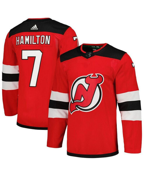 Men's Dougie Hamilton Red New Jersey Devils Home Authentic Player Jersey