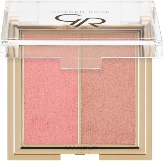 Doppeltes Gesichtsrouge - Golden Rose Iconic Blush Duo 01