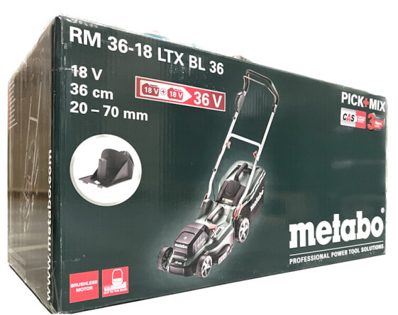 Metabo RM 36-18 LTX BL 36 18V Akku-Rasenmäher Solo 601716850