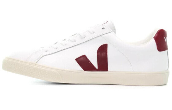 VEJA Esplar 皮革 徽标 低帮休闲运动 时尚板鞋 男女同款 白红 / Кроссовки VEJA Esplar EO022110