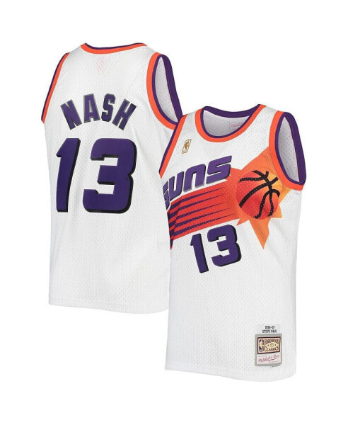 Men's Steve Nash White Phoenix Suns 1996-1997 Authentic Hardwood Classics Swingman Jersey