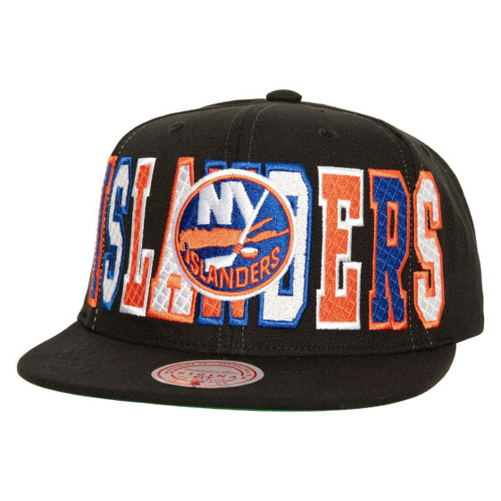 MENS MITCHELL & NESS NHL VARSITY BUST SNAPBACK ISLANDERS - BLACK