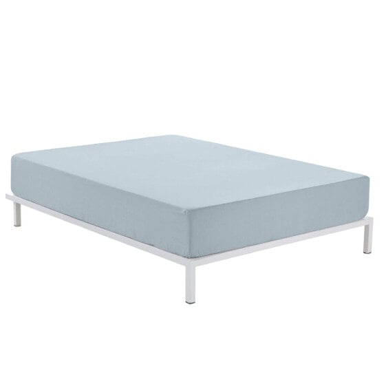 Fitted bottom sheet Alexandra House Living Blue Celeste 105 x 190/200 cm