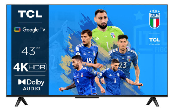 TCL P63 Series 4K Ultra HD 43" 43P635 Dolby Audio Google TV 2022, 109.2 cm (43"), 3840 x 2160 pixels, LED, Smart TV, Wi-Fi, Anthracite