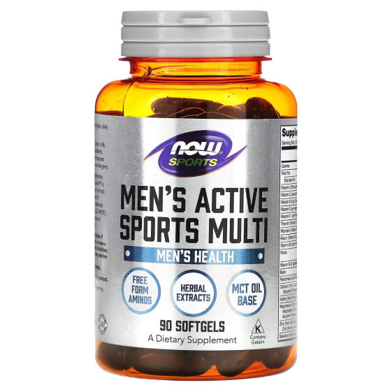 Sports, Men's Active Sports Multi, 90 Softgels
