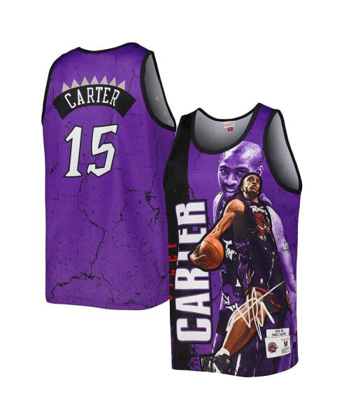 Men's Vince Carter Purple Toronto Raptors 1998-99 Hardwood Classics Player Burst Tank Top