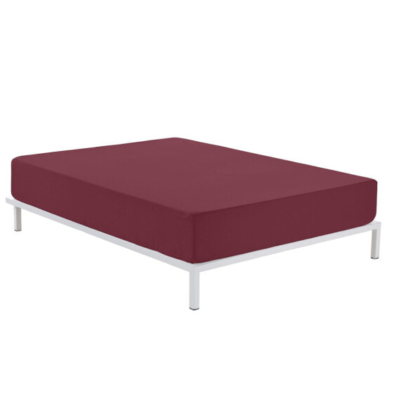 Fitted bottom sheet Alexandra House Living Maroon 180 x 200 cm