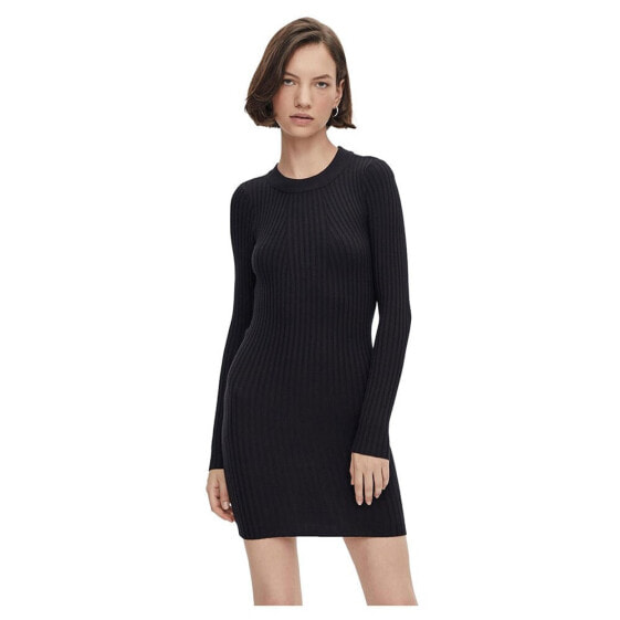 PIECES Crista Long Sleeve O Neck Knit Dress