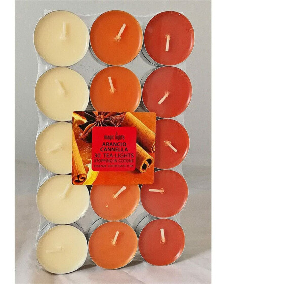 Свечи ароматизированные Magic Lights Оранжевый Корица (30 штук)