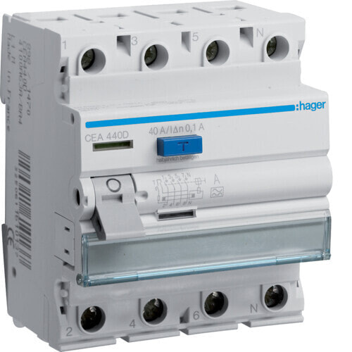 Hager CEA440D - Residual-current device