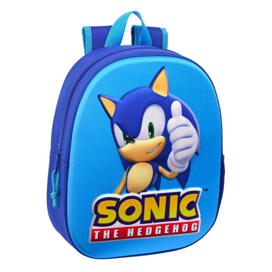 Школьный рюкзак 3D Sonic Speed Синий 27 x 33 x 10 cm