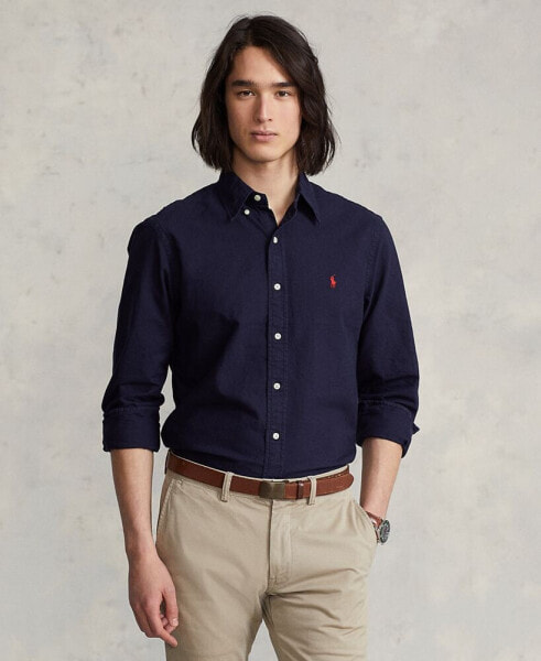 Рубашка мужская с поло Polo Ralph Lauren Oxford, окрашенная после пошива