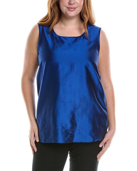 Marina Rinaldi Plus Bamby Silk Top Women's