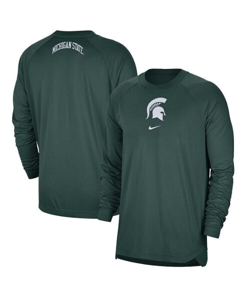 Men's Green Michigan State Spartans Basketball Spotlight Performance Raglan T-shirt