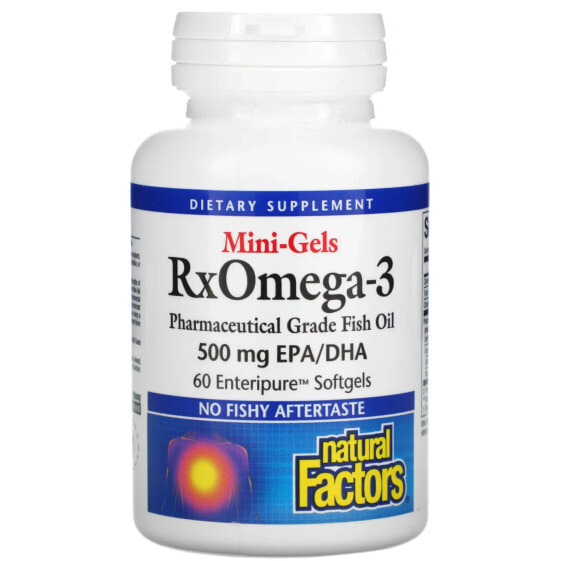 RxOmega-3 Mini-Gels, 1,060 mg , 60 Softgels (530 mg per Softgel)