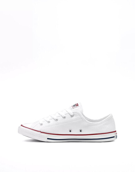 Converse Chuck Taylor All Star dainty Ox in white/red/blue