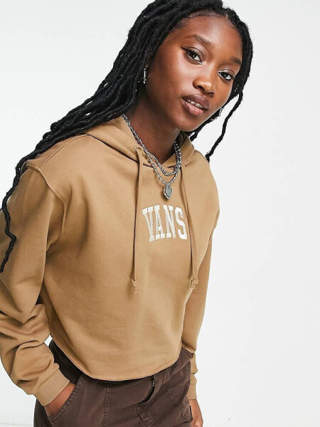 Vans Varsity oversized fleece in brown Exclusive at ASOS