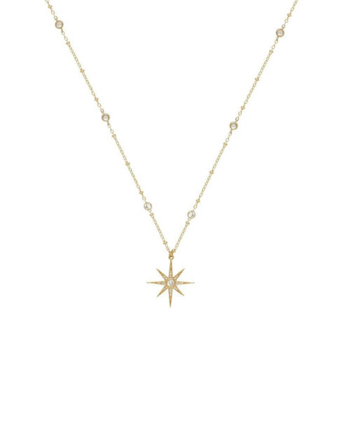 ETTIKA crystal Chain Star Necklace