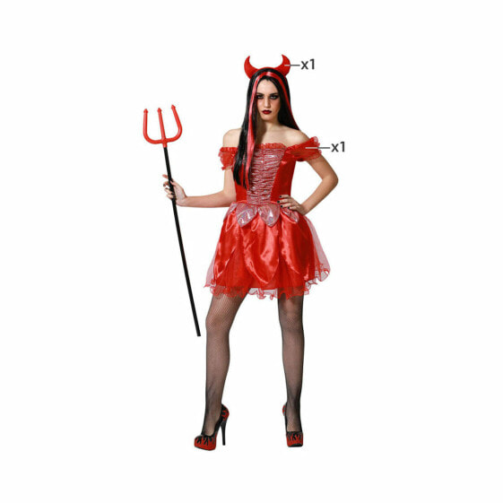 Маскарадные костюмы для взрослых Красный Демон-девушка