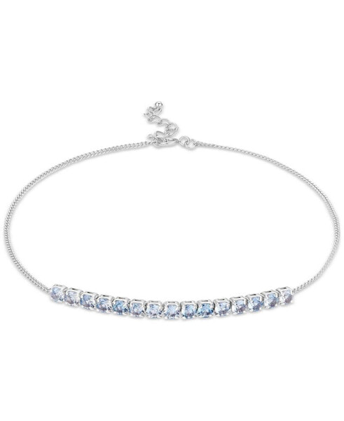 Cubic Zirconia Linear Ankle Bracelet, Created for Macy's