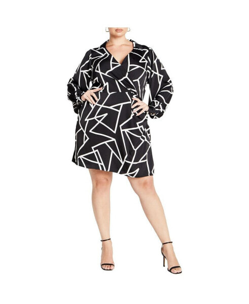 Plus Size Frances Print Dress