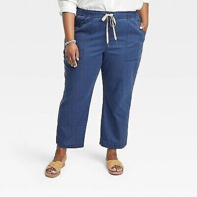 Women's Relaxed Fit Tapered Jogger Pants - Knox Rose Blue 2X