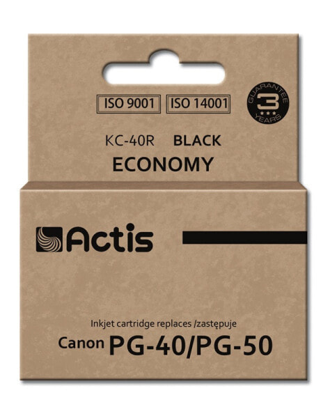 Actis KC-40R ink (replacement for Canon PG-40 / PG-50; Standard; 25 ml; black) - Standard Yield - Pigment-based ink - 22 ml - 1 pc(s) - Single pack