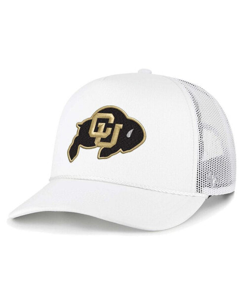 Men's White Colorado Buffaloes Foam Front Mesh Trucker Snapback Hat