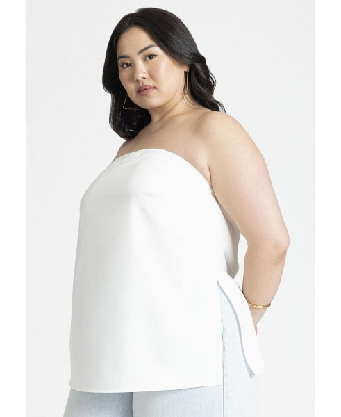 Plus Size Column Tube Top