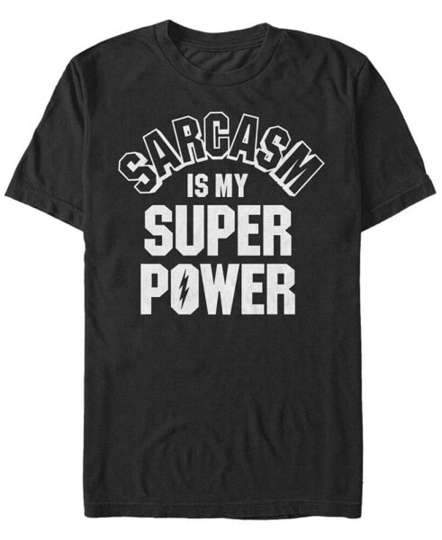 Men's Sarcasm Powers Short Sleeve Crew T-shirt