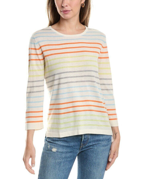 Forte Cashmere Aegean Silk & Cashmere-Blend Sweater Women's