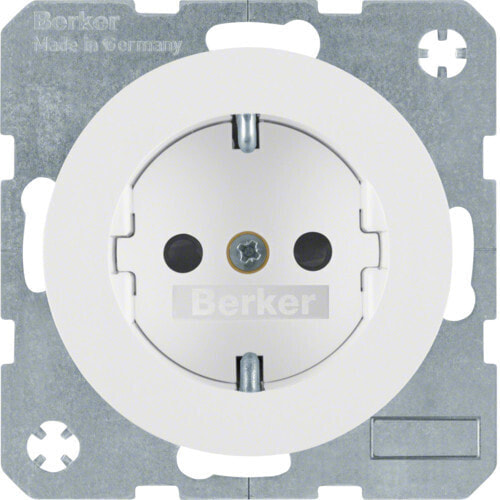 Berker Hager 47232089 - Type F - White - Plastic - Thermoplastic - 250 V - 16 A - 50 - 60