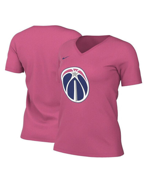 Women's Pink Washington Wizards 2022/23 City Edition Essential V-Neck T-shirt