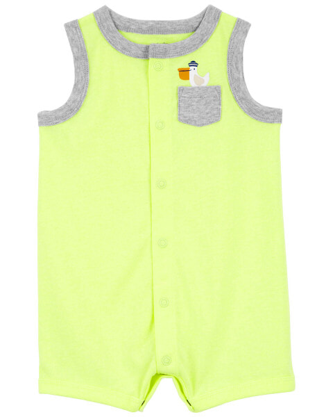 Baby Neon Pelican Snap-Up Romper 12M