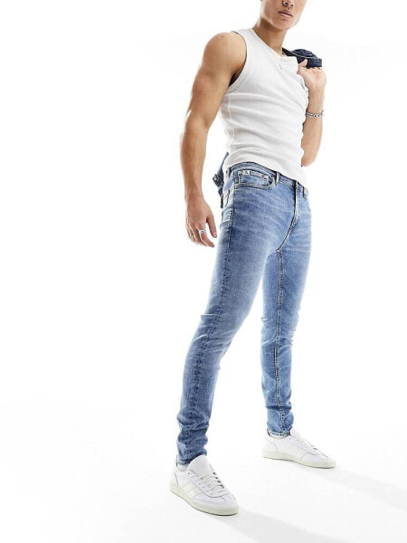 Calvin Klein Jeans super skinny jeans in mid wash