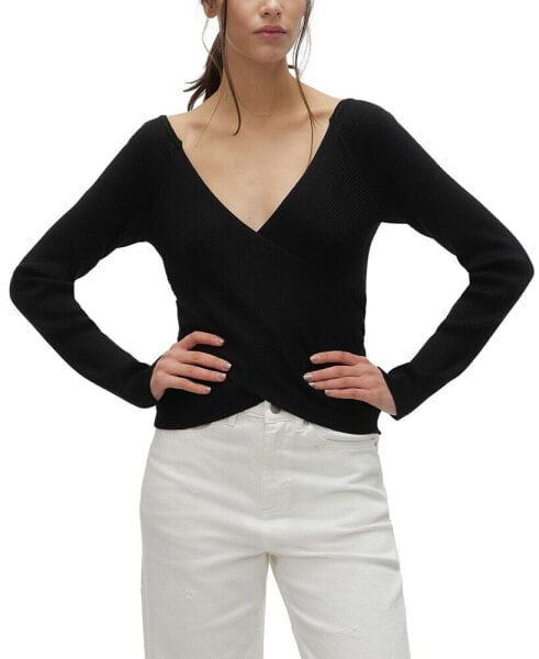 Women's Willow Long-Sleeve V-Neck Knit Top