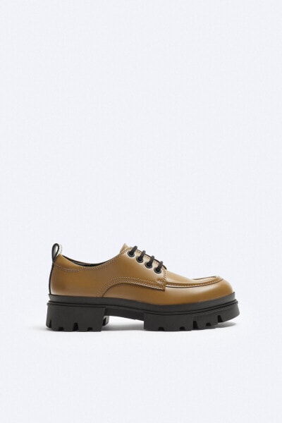 Туфли мужские ZARA Moc toe chunky.