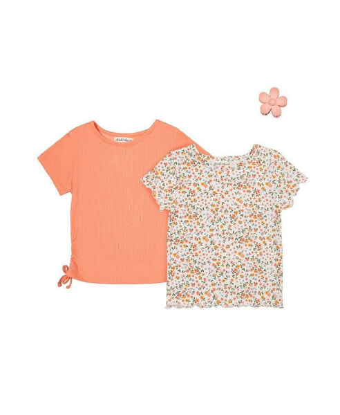 Little Girls 2 Pack of Tops, Strawberry Cream