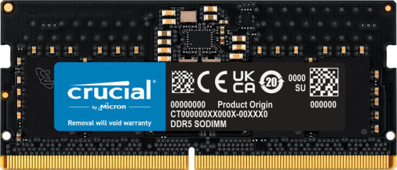 Crucial CT8G48C40S5 - 8 GB - 1 x 8 GB - DDR5 - 4800 MHz - 262-pin SO-DIMM