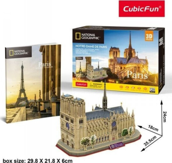 Cubicfun PUZZLE 3D NATIONAL GEO NOTR DAME DE PARIS