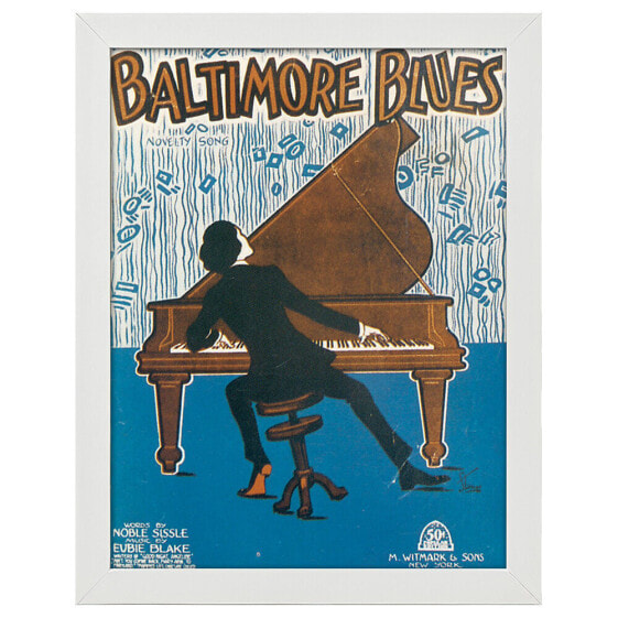 Bilderrahmen Poster Baltimore Blues