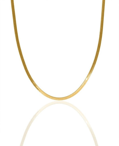 OMA THE LABEL women's Gidi 18K Gold Plated Brass 4mm Chain, 16"