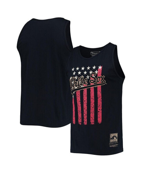 Men's Navy Chicago White Sox Cooperstown Collection Stars and Stripes Tank Top