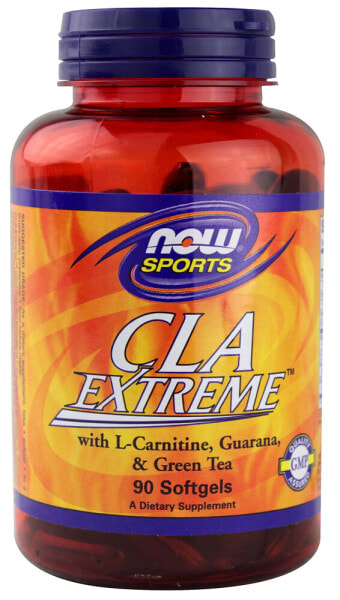Витамины и БАДы Для похудения и контроля веса NOW Sports CLA Extreme 90 капсул