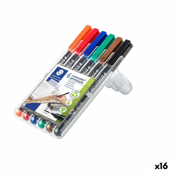 Набор маркеров Staedtler Lumocolor 317 M Разноцветный (16 штук)