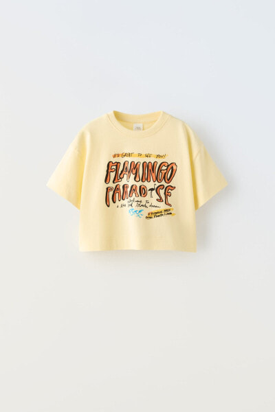 Flamingo print t-shirt
