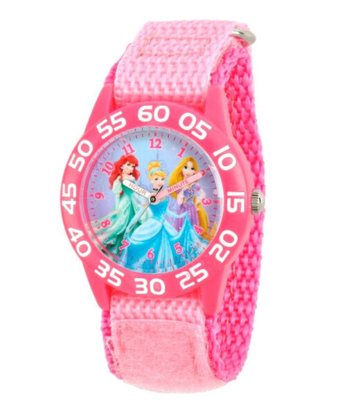 Часы и аксессуары ewatchfactory Дисней Принцессы Ариэль, Золушка и Рапунцель, наручные розовые пластиковые часы для девочек
