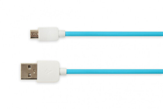 Разъемы и переходники IMPET COMPUTERS USB A - Micro-USB B - USB 2.0 Blue - 1 м